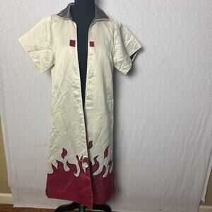 Naruto Shippuden Hokage Flame Design Cosplay Long Coat L/XL Japan Made In China